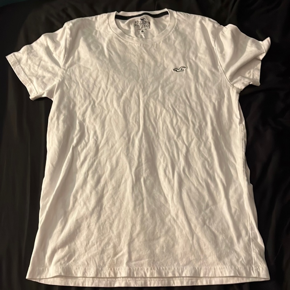 Mens plain white hollister T-shirt, SIZE-SMALL